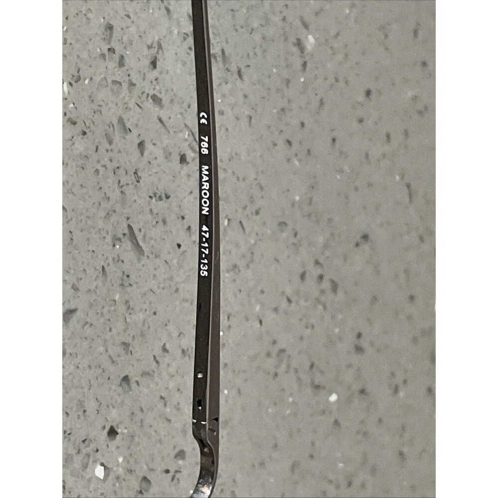 ELITE EYEWEAR 766 Maroon 47-17-135 EYEGLASS FRAMES ONLY Intelli-Clip by Elite